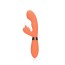 Loveline Silicone Rabbit Vibrator with Ribbed Clitoral Stimulator