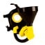 XTRM Soaker Piss Mask Nylon Head Holder Yellow