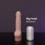 Dildo Erotixxx Toys Big Head Pale Flesh 75% M