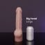 Dildo Erotixxx Toys Big Head Warm Flesh 40% L