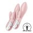 Nafukovací vibrátor Satisfyer Air Pump Bunny 3