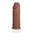 Realistické dildo RealRock Extra Thick Without Balls 9″ Tan