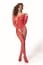 Passion BS107 Bodystocking Red