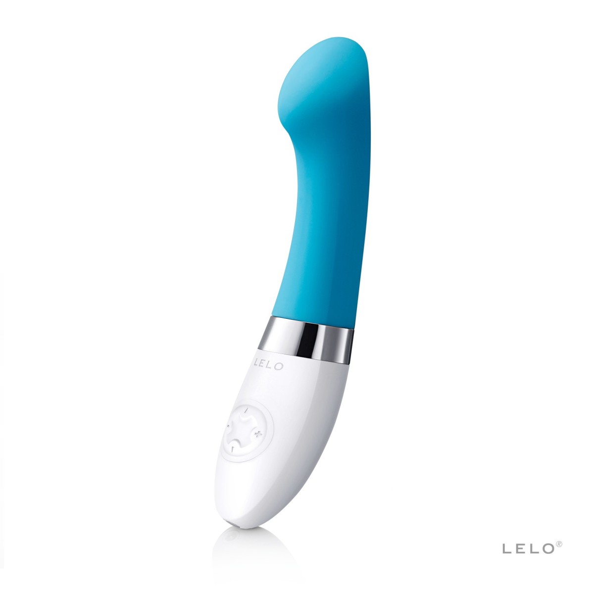 Silikonový vibrátor LELO Gigi 2 Turquoise Blue, luxusní vibrátor pro stimulaci bodu G 16,5 x 2,1–3,3 cm
