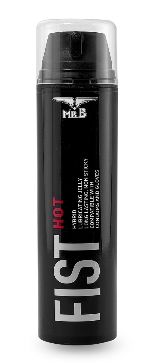 Mister B Fist Hot Lube Pump Bottle 200 ml, hřejivý hybridní lubrikant pro fisting