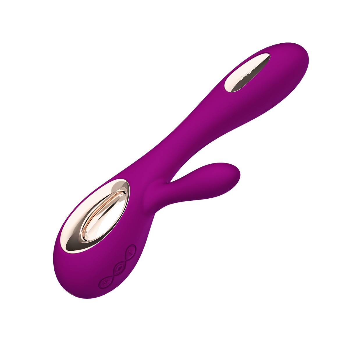 Vibrátor LELO Soraya Wave Deep Rose, luxusní vibrátor se stimulátorem klitorisu 21 x 3,3 cm