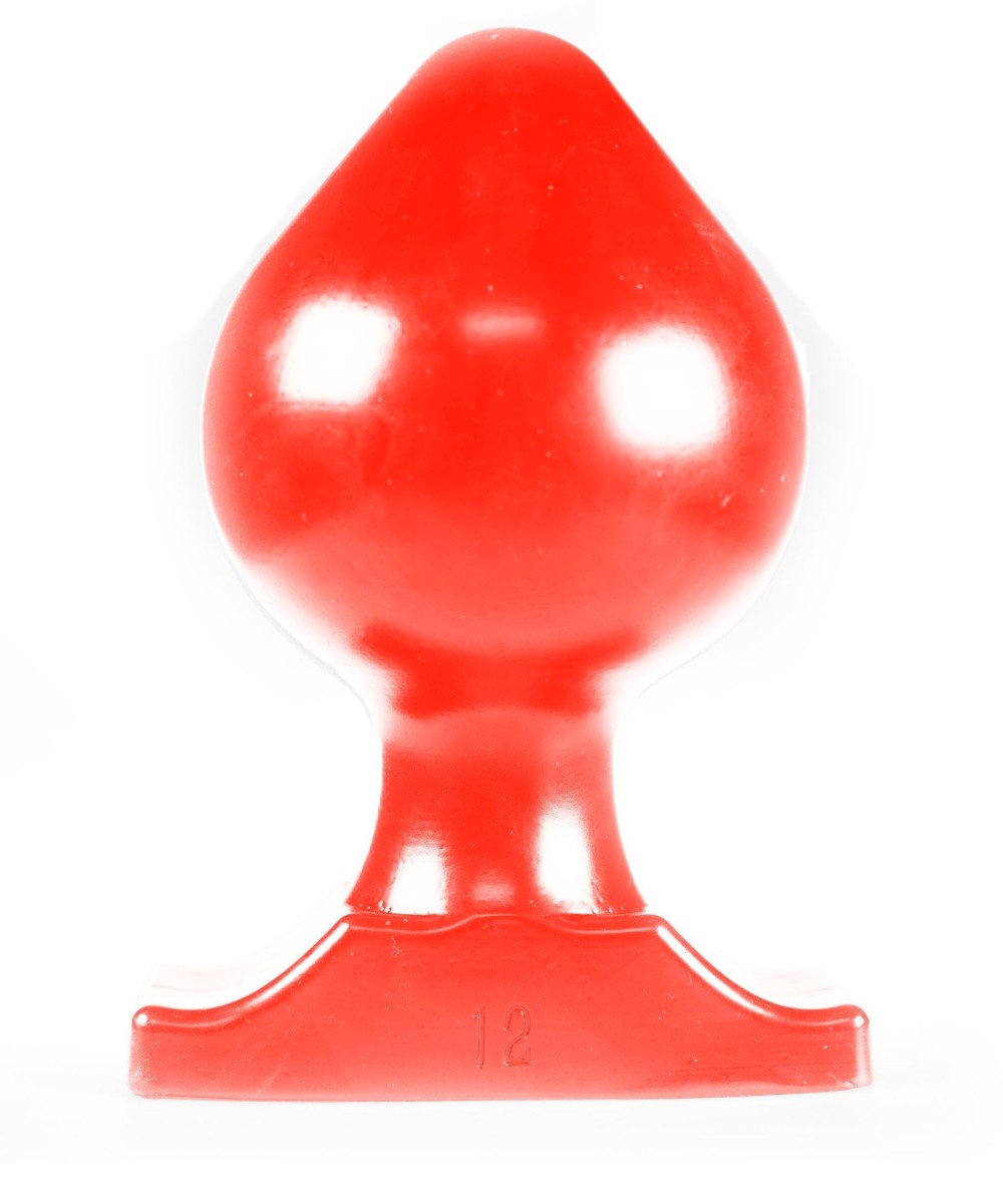 All Red ABR76, červený anální kolík 22 x 12 cm