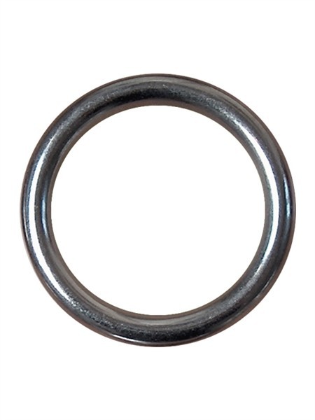 Erekční kroužek Mister B kovový 40 mm, stříbrný kovový kroužek na penis s pevným průměrem