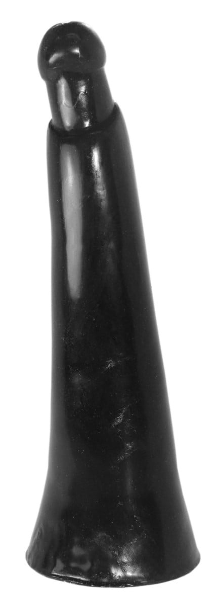 AnimHole Elephant, černé vinylové dildo – sloní penis 32,5 x 3,8–7,9 cm