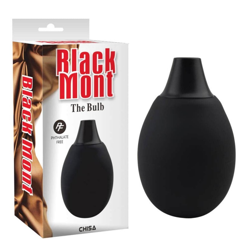 Chisa Novelties Black Mont The Bulb, univerzální balónek pro anální sprchy