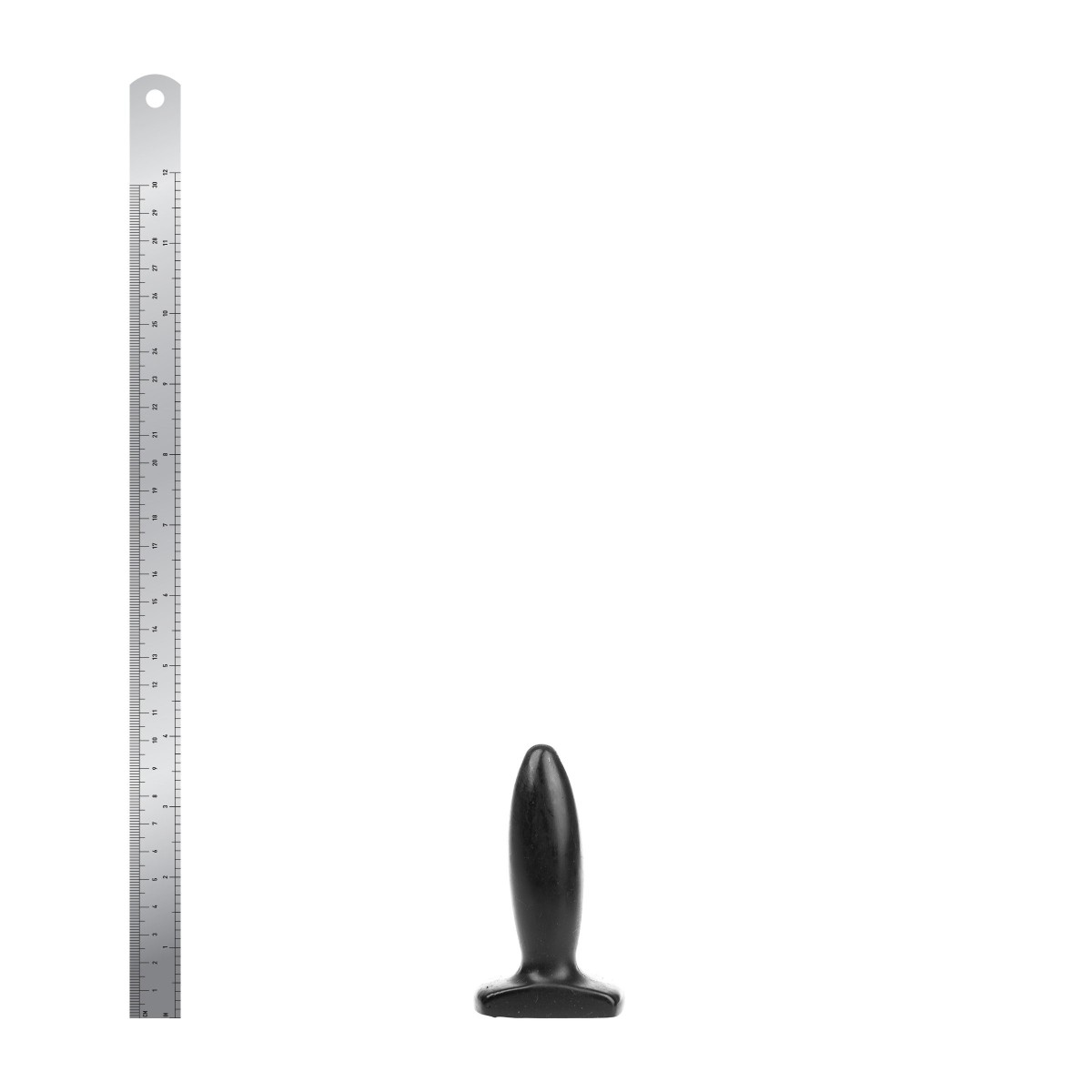 Wolf Bullet Plug S, černý anální kolík 10 x 2–3 cm