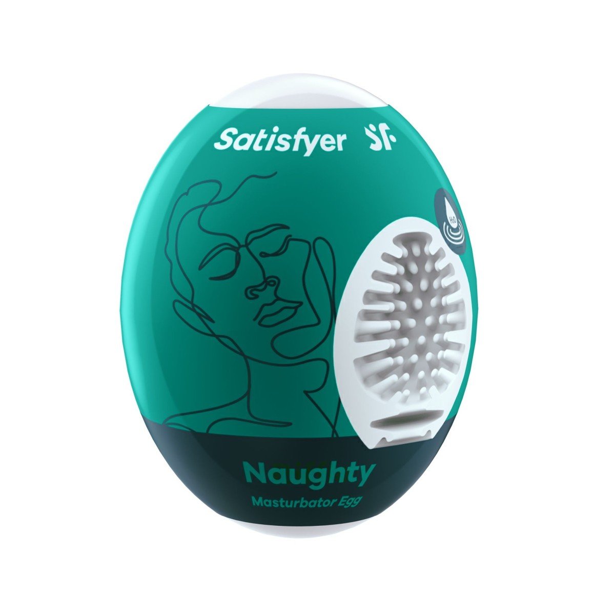 Satisfyer Naughty Masturbator Egg, masturbátor se stimulační texturou