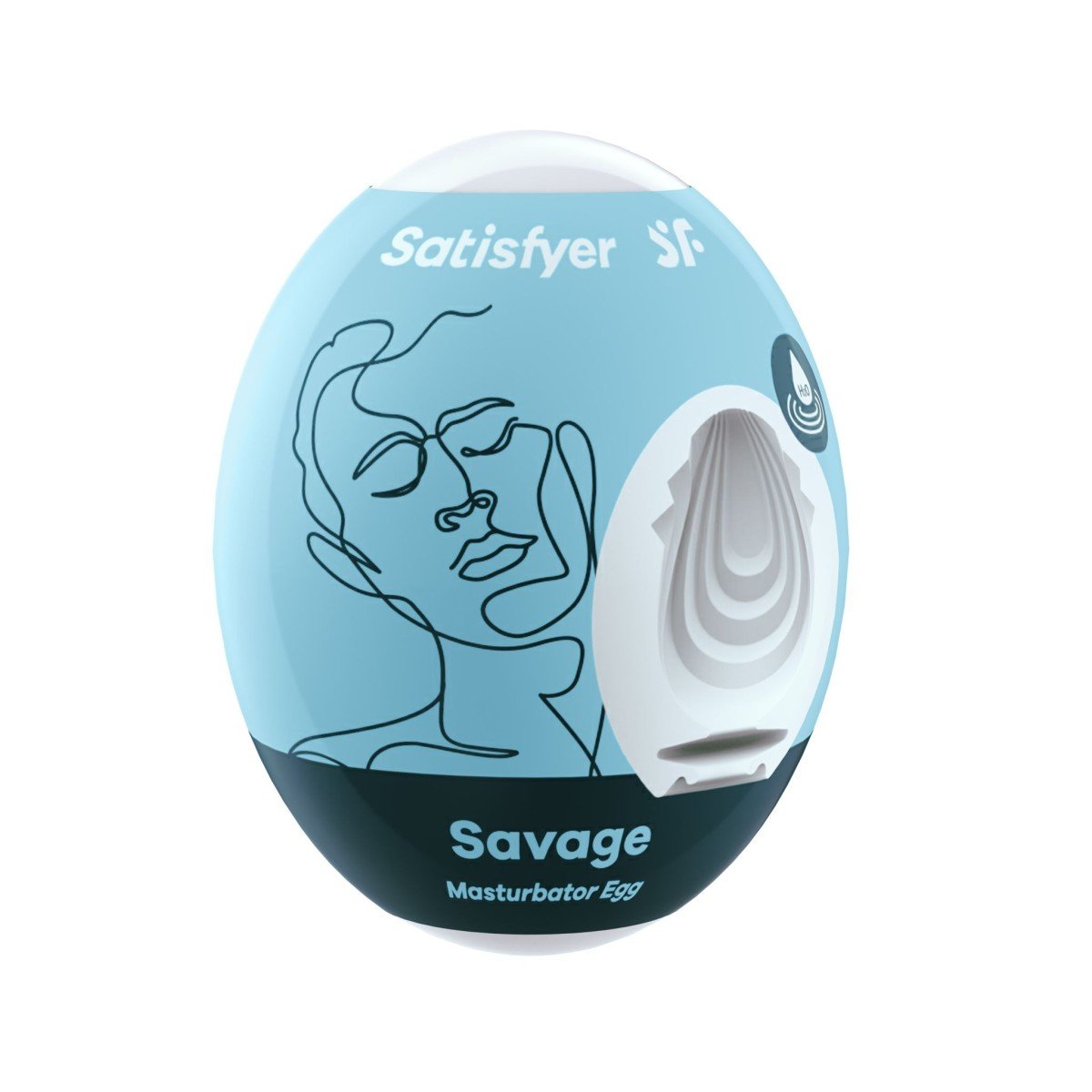 Satisfyer Savage Masturbator Egg, masturbátor se stimulační texturou