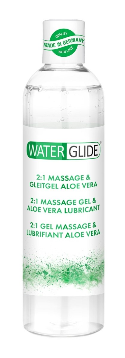 Waterglide Massage Gel & Lubricant Aloe Vera 300 ml, lubrikační a masážní gel na vodní bázi s aloe vera