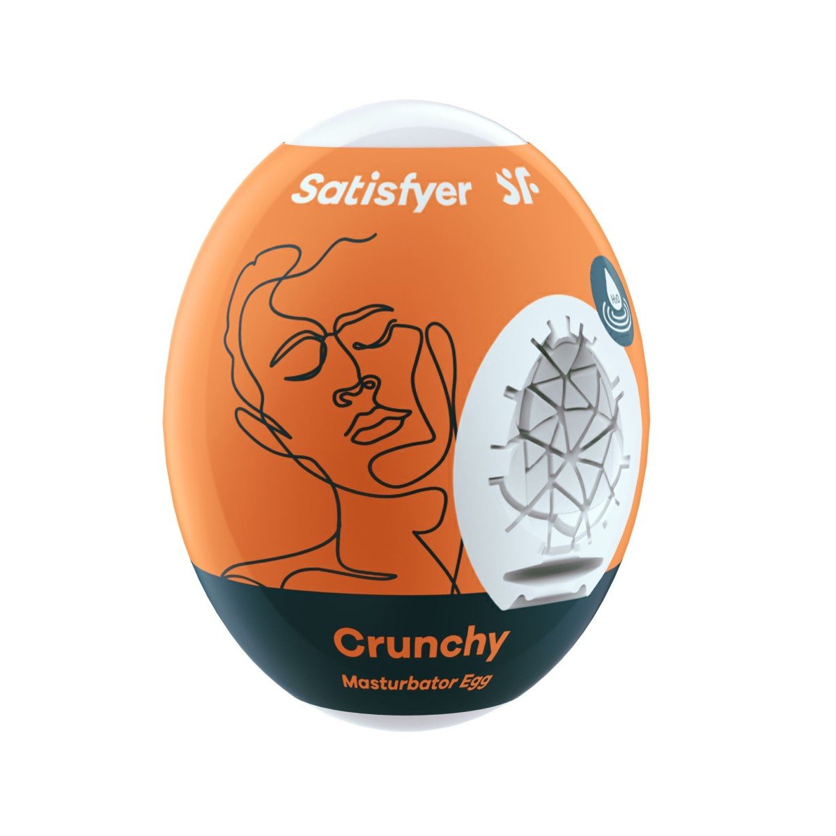 Satisfyer Crunchy Masturbator Egg, masturbátor se stimulační texturou