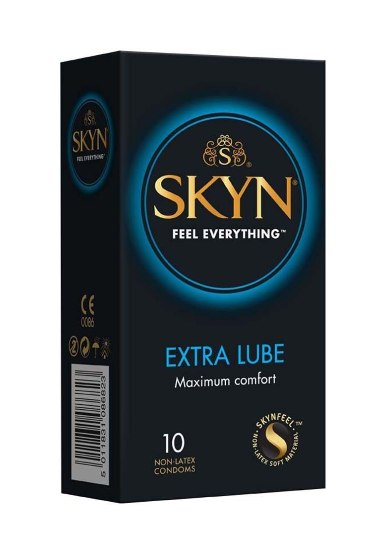 Skyn Extra Lube 10 ks, extra lubrikované bezlatexové kondomy