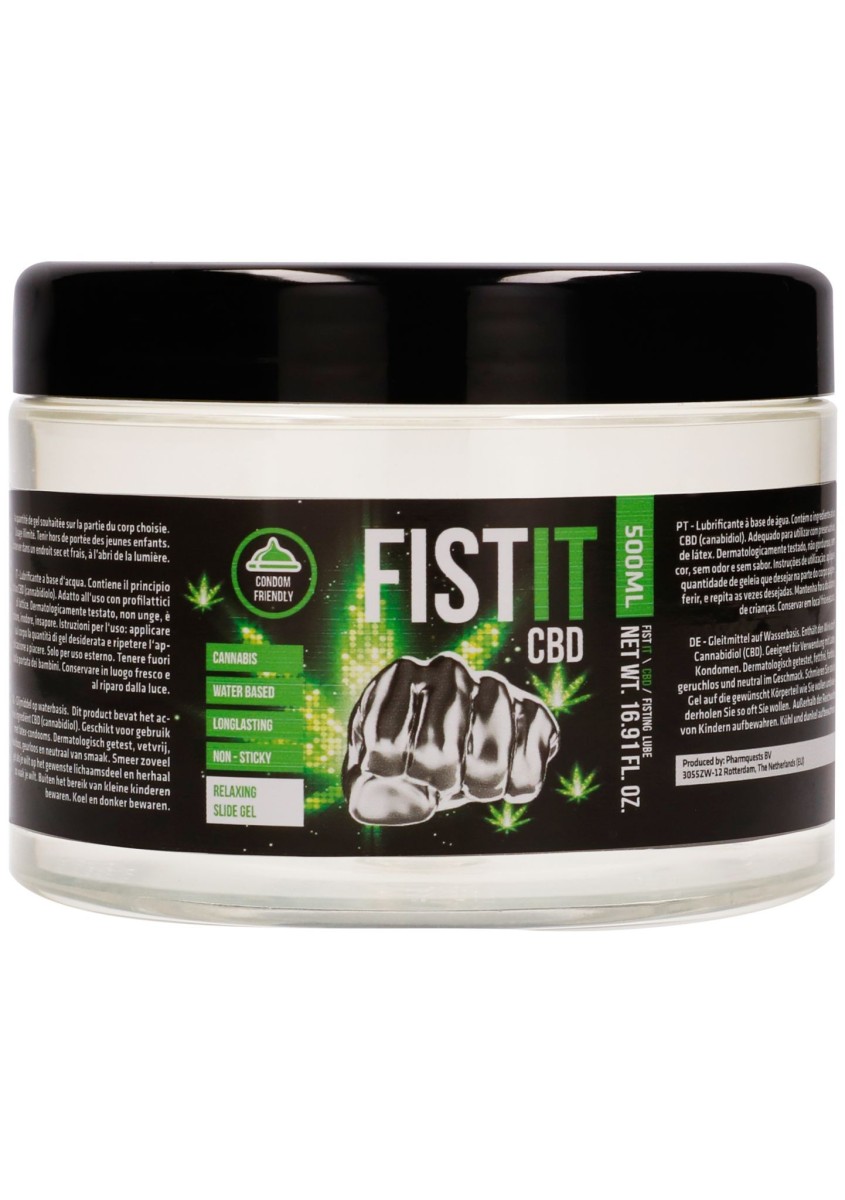 Shots Fist-It CBD 500 ml, lubrikant na vodní bázi pro fisting