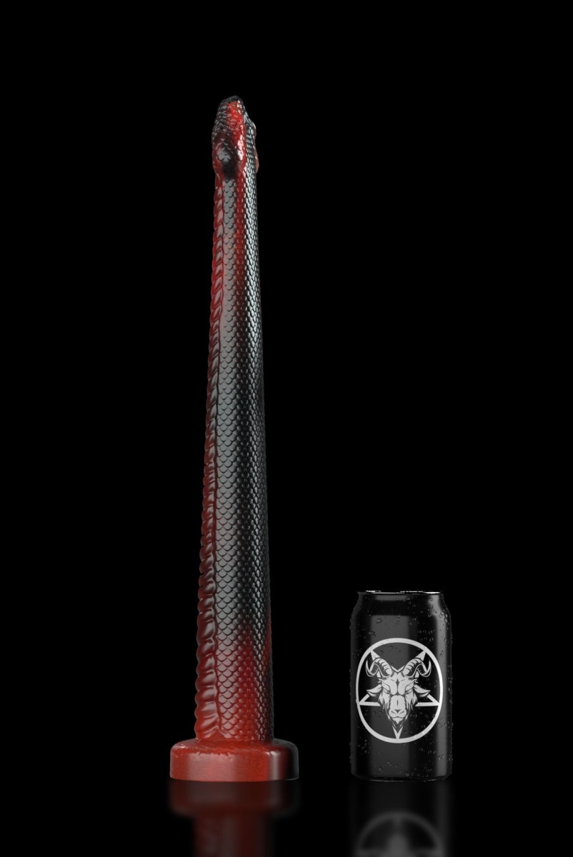 Twisted Beast The Serpent Inferno 18″, prémiové silikonové dildo 45 x 3,2–5 cm