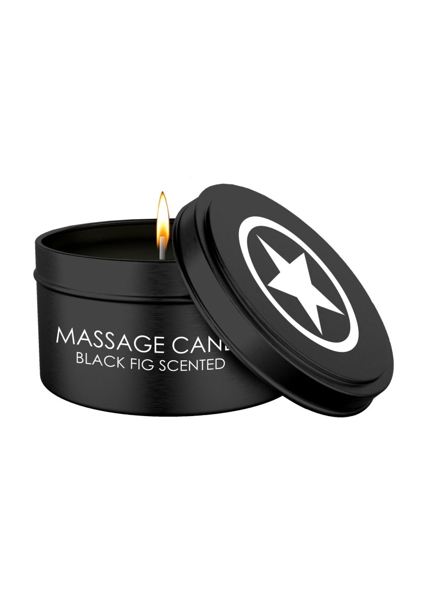 Ouch! Massage Candle Disobedient Scented Black, masážní svíčka s vůní černého fíku