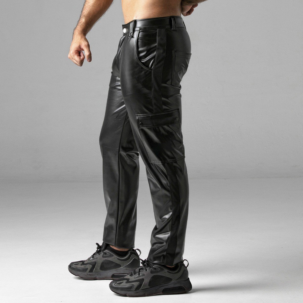 Kalhoty Locker Gear LK0965 Massive Rude Pant černé S, pánské kalhoty se zipem vzadu