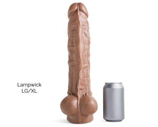 Mr. Hankey’s Toys Lampwick LG/XL, prémiové silikonové dildo s Vac-U-Lock 37,8 x 7–8,3 cm