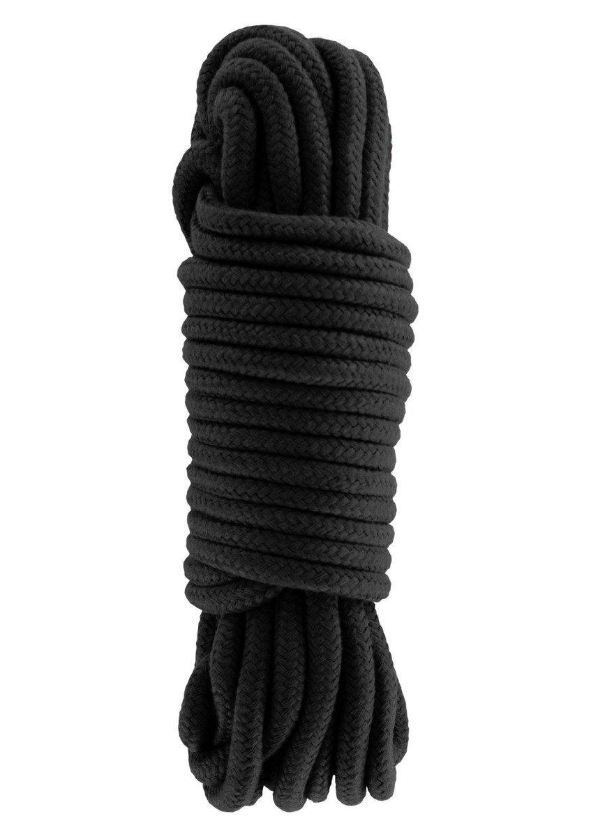 Bondage lano Hidden Desire 10 m černé, provaz pro bondage z polypropylenu