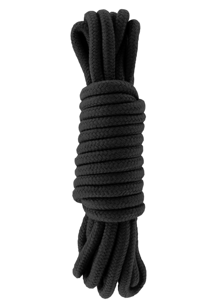 Bondage lano Hidden Desire 5 m černé, provaz pro bondage z polypropylenu