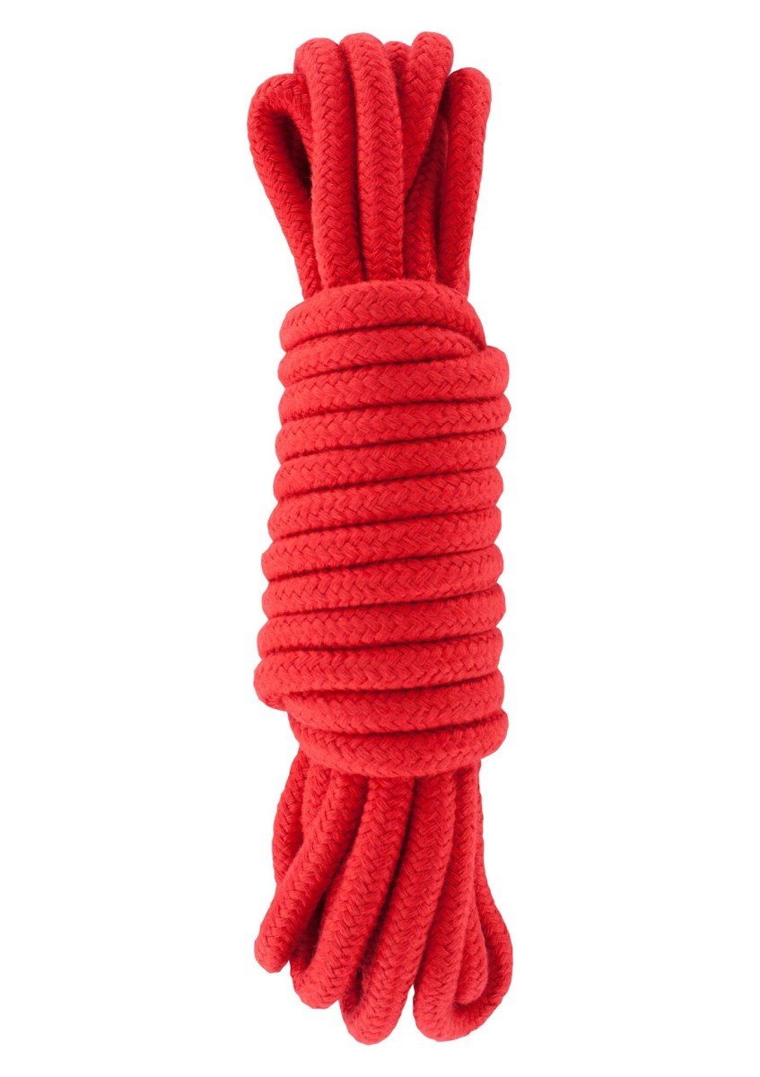 Bondage lano Hidden Desire 5 m červené, provaz pro bondage z polypropylenu