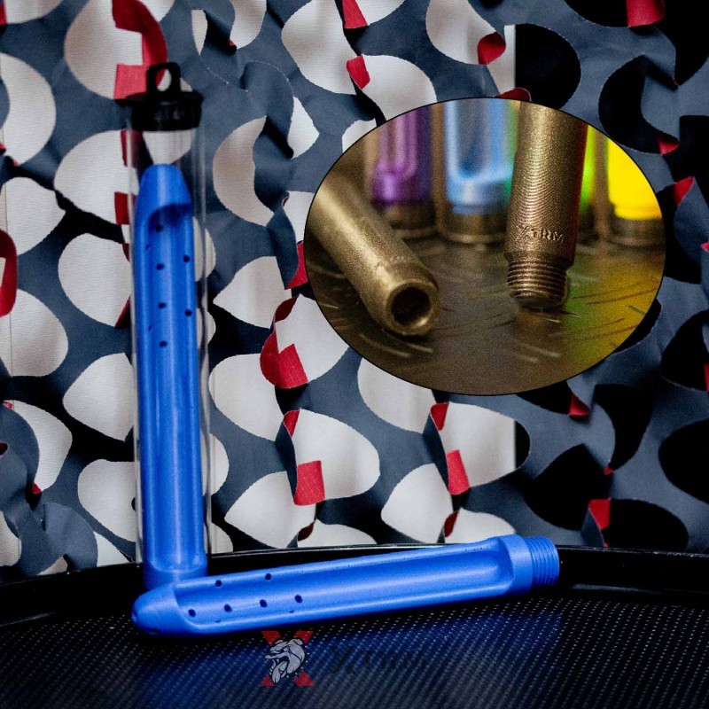 Anální sprcha XTRM O-Clean modrá, intimní sprcha 17,5 x 2,5 cm