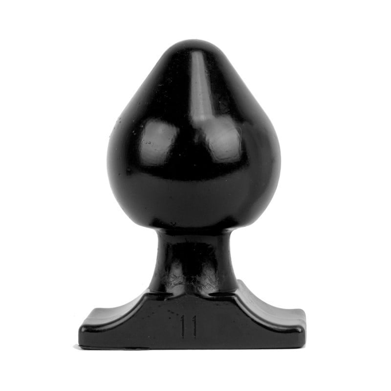 All Black AB75, černý anální kolík 19 x 10,8 cm