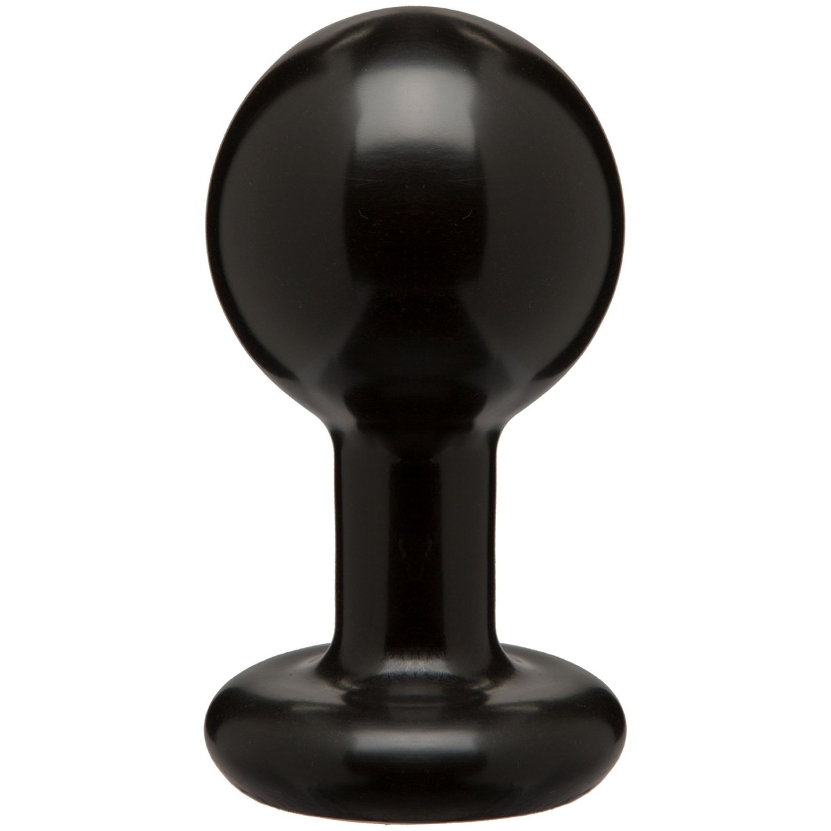 Doc Johnson Classic Round Butt Plugs Medium Black, černý anální kolík 10,9 x 5,5 cm