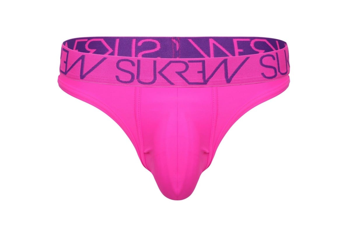 Pánske tangá Sukrew Classic Thong Shocking Pink