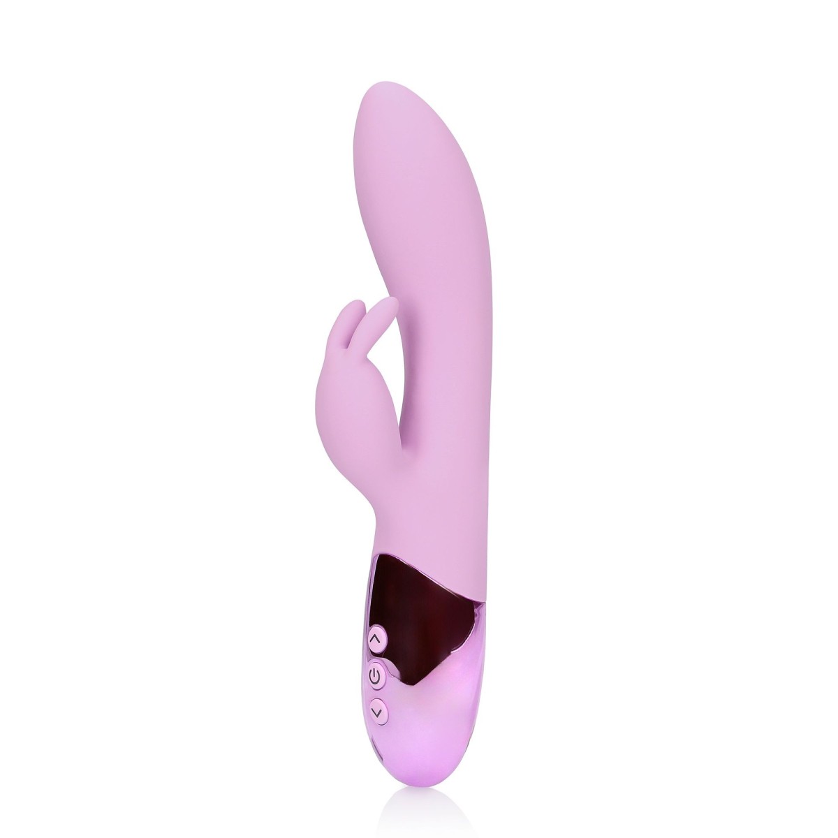 Shots Loveline Ultra Soft Silicone Rabbit Vibrator Exotic Fucshsia, silikonový vibrátor na bod G a klitoris 21 x 3,8 cm