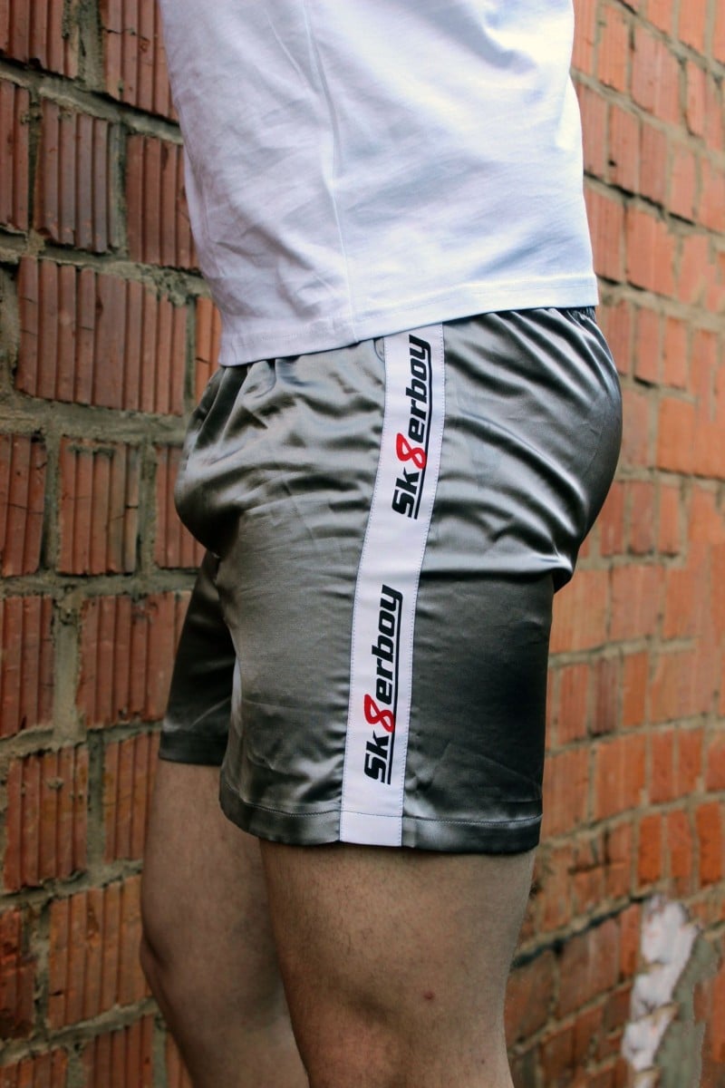 Trenýrky Sk8erboy Shiny Boxershort stříbrné