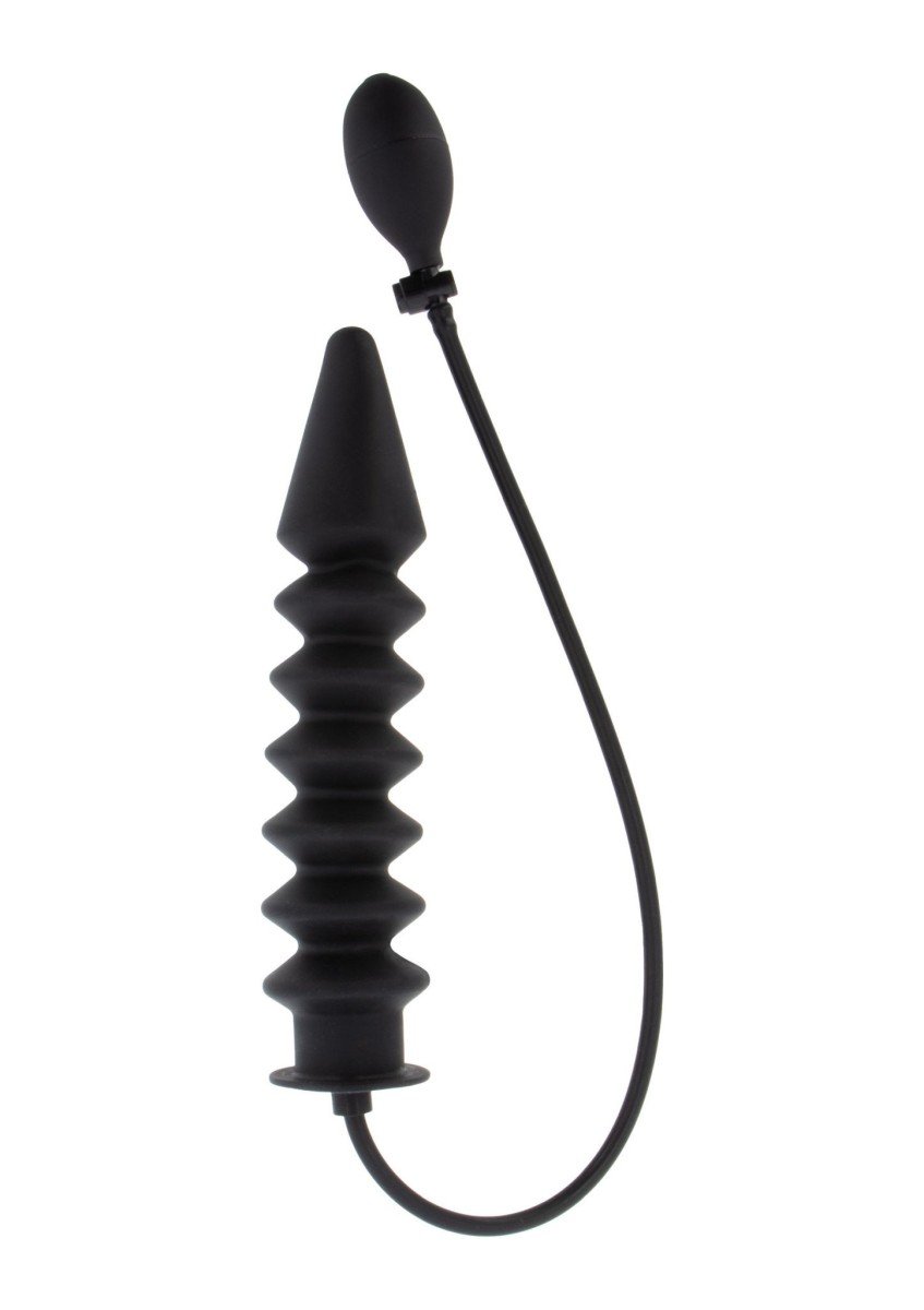 Hidden Desire Inflatable Ribbed Plug Dildo