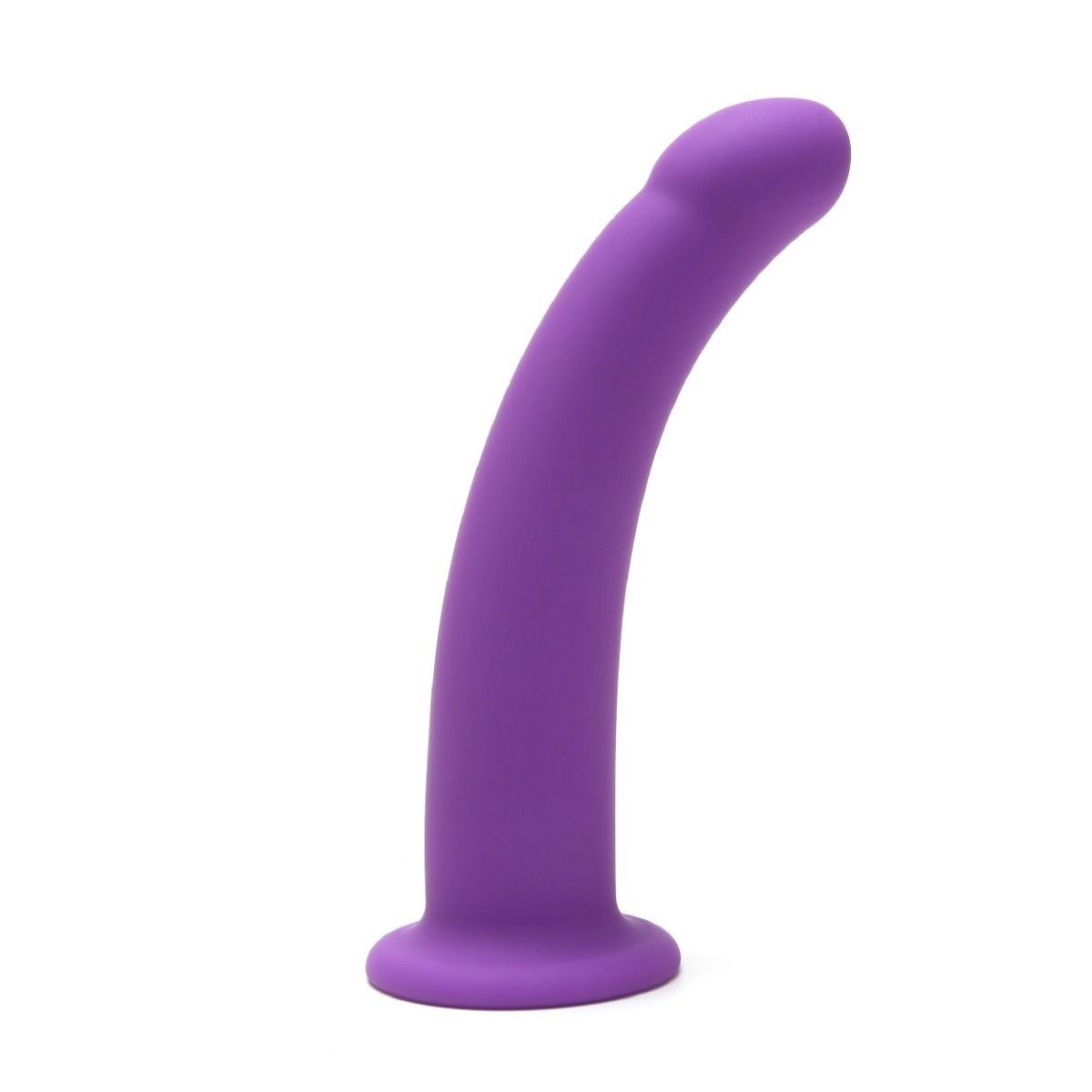 Me You Us 7″ Curved Silicone Dildo Purple