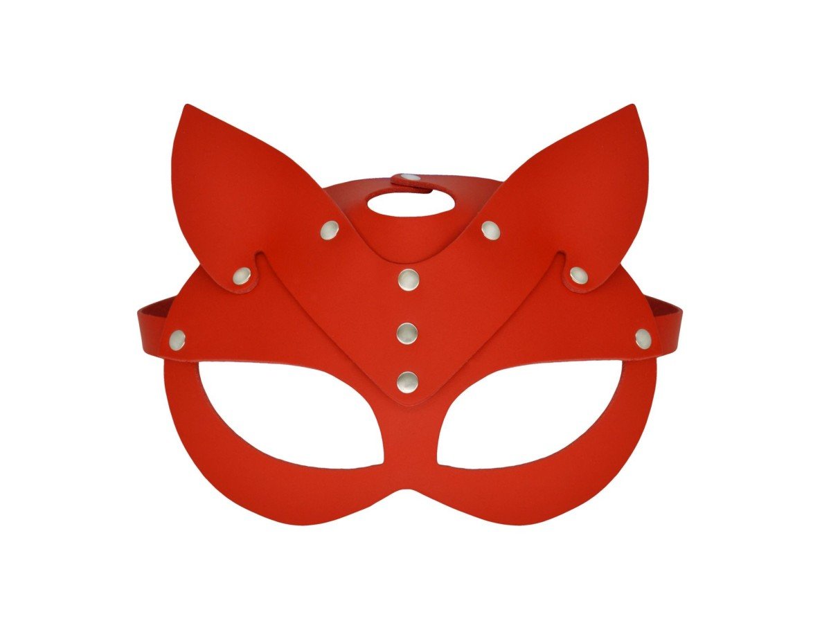 Karess Selina Leather Cat Mask Red