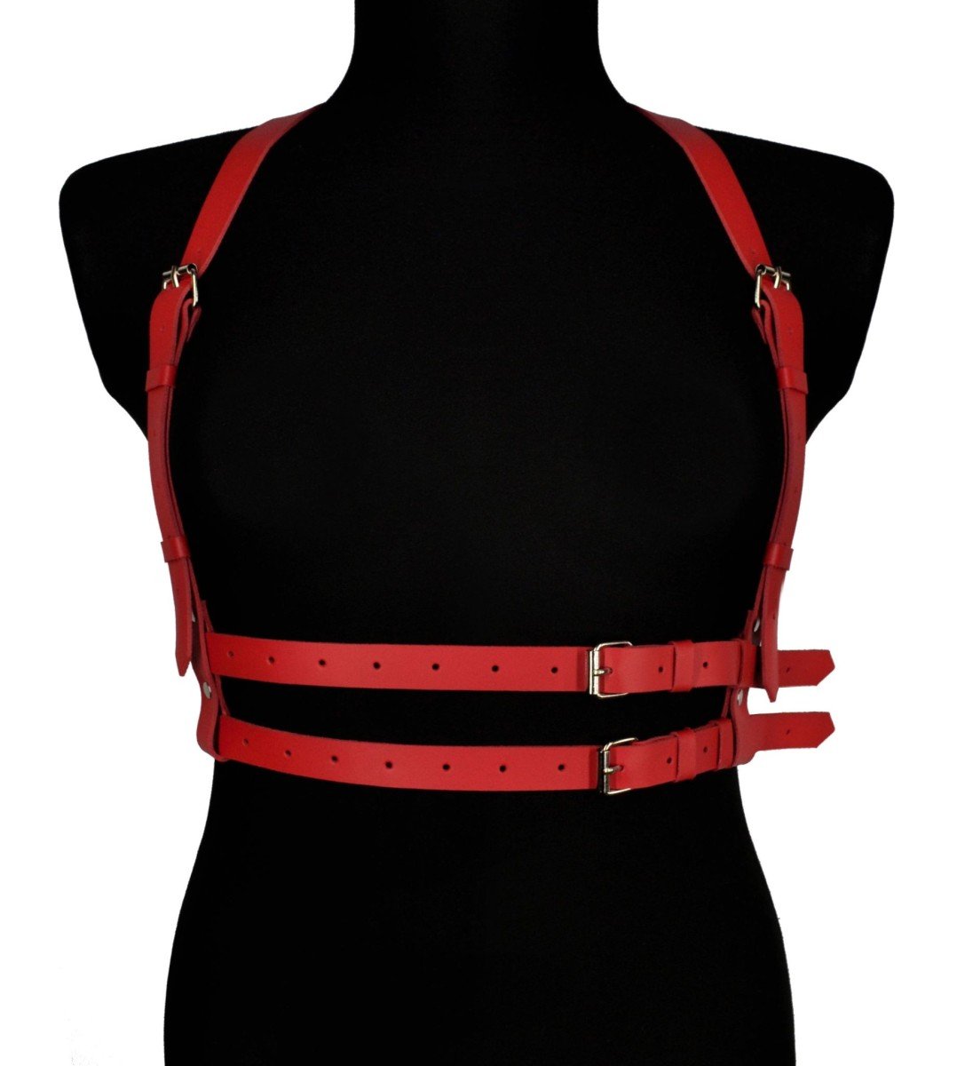 Karess Nastia Leather Women’s Harness Red