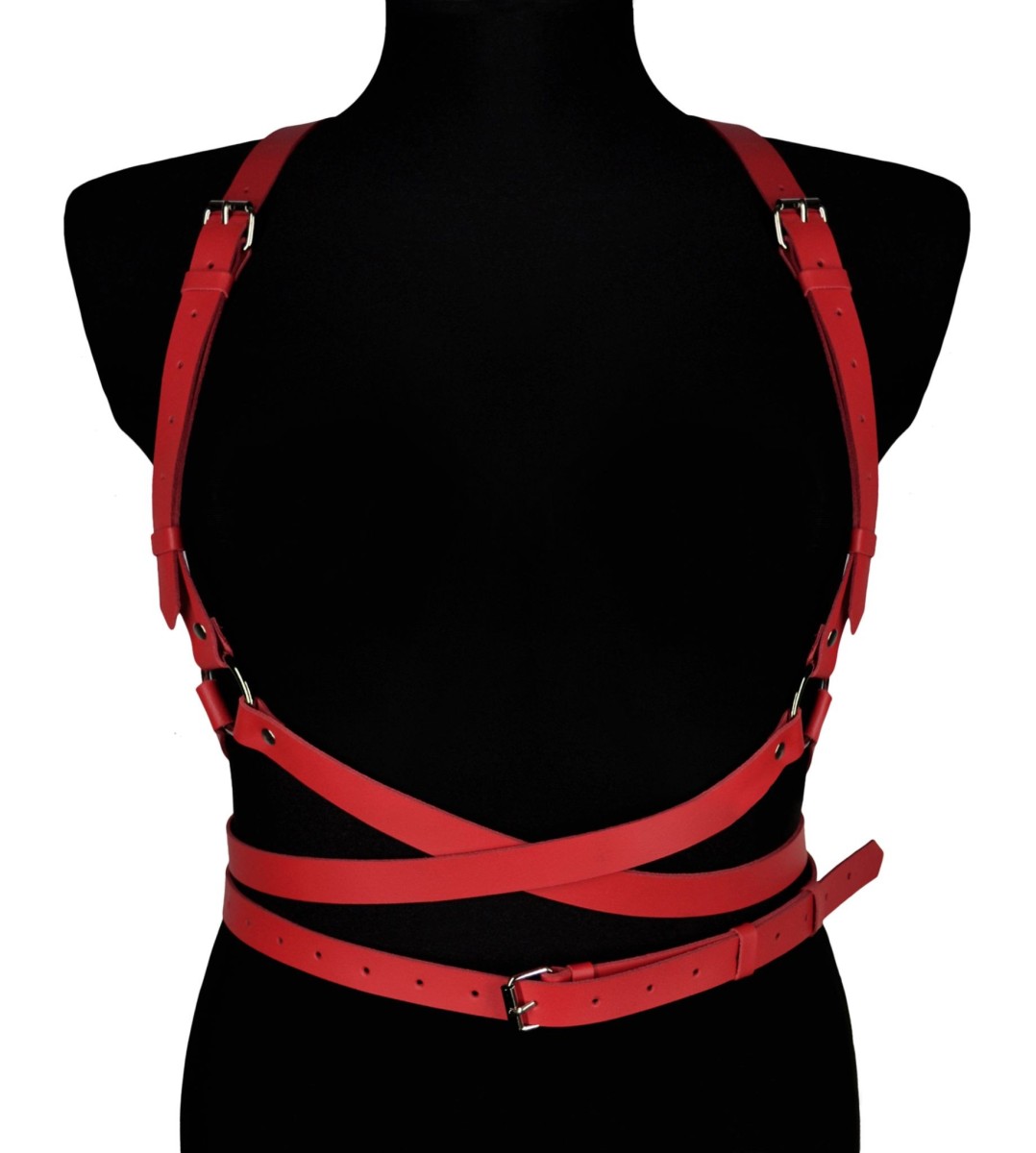 Karess Noemi Leather Women’s Harness Red