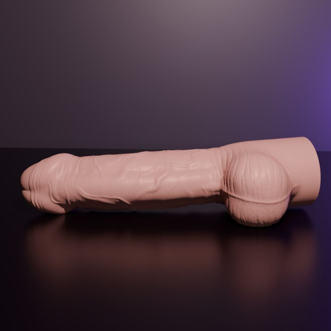 Erotixxx Toys Big Head Dildo Pale Flesh 75% XL