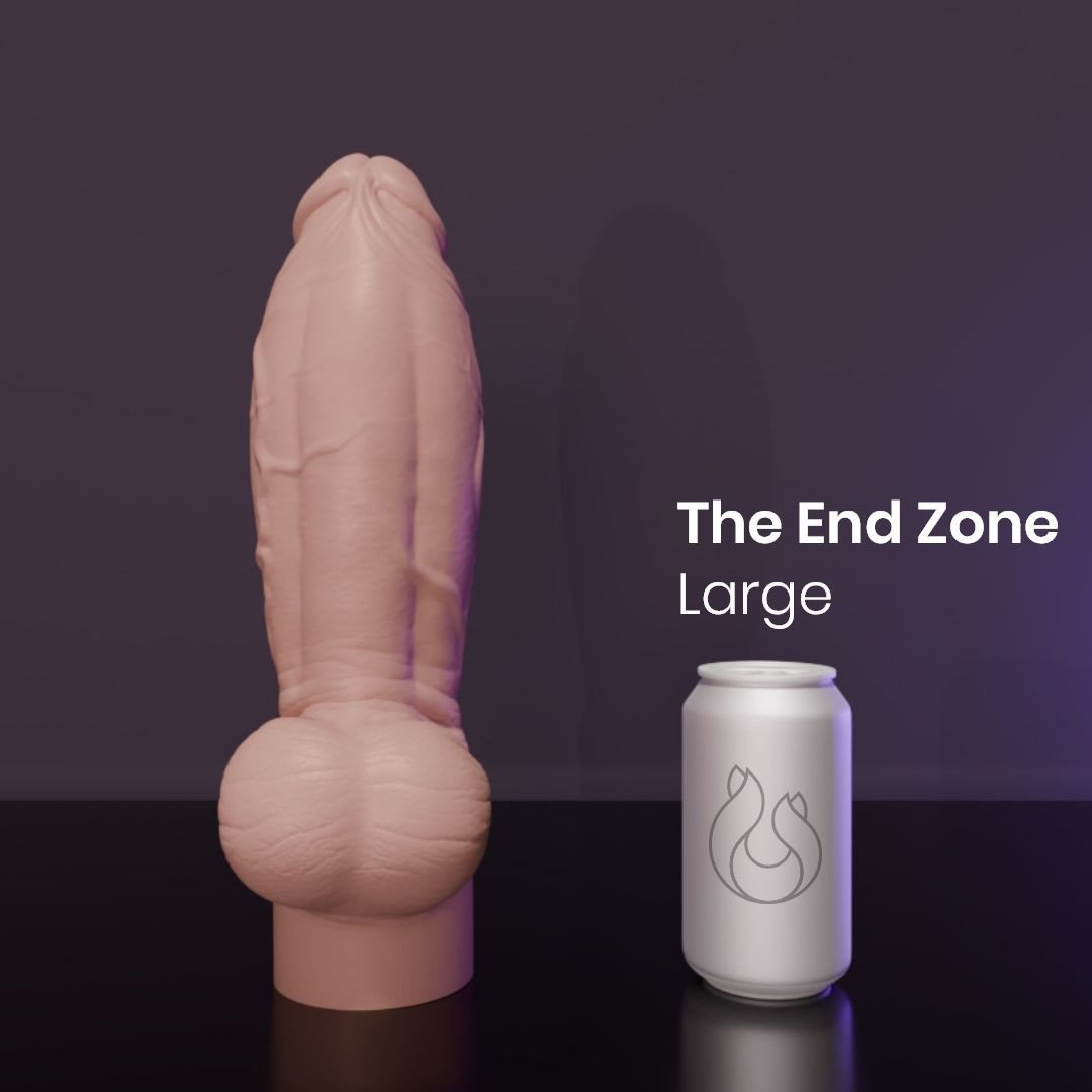 Dildo Erotixxx Toys The End Zone Pale Flesh 75% L