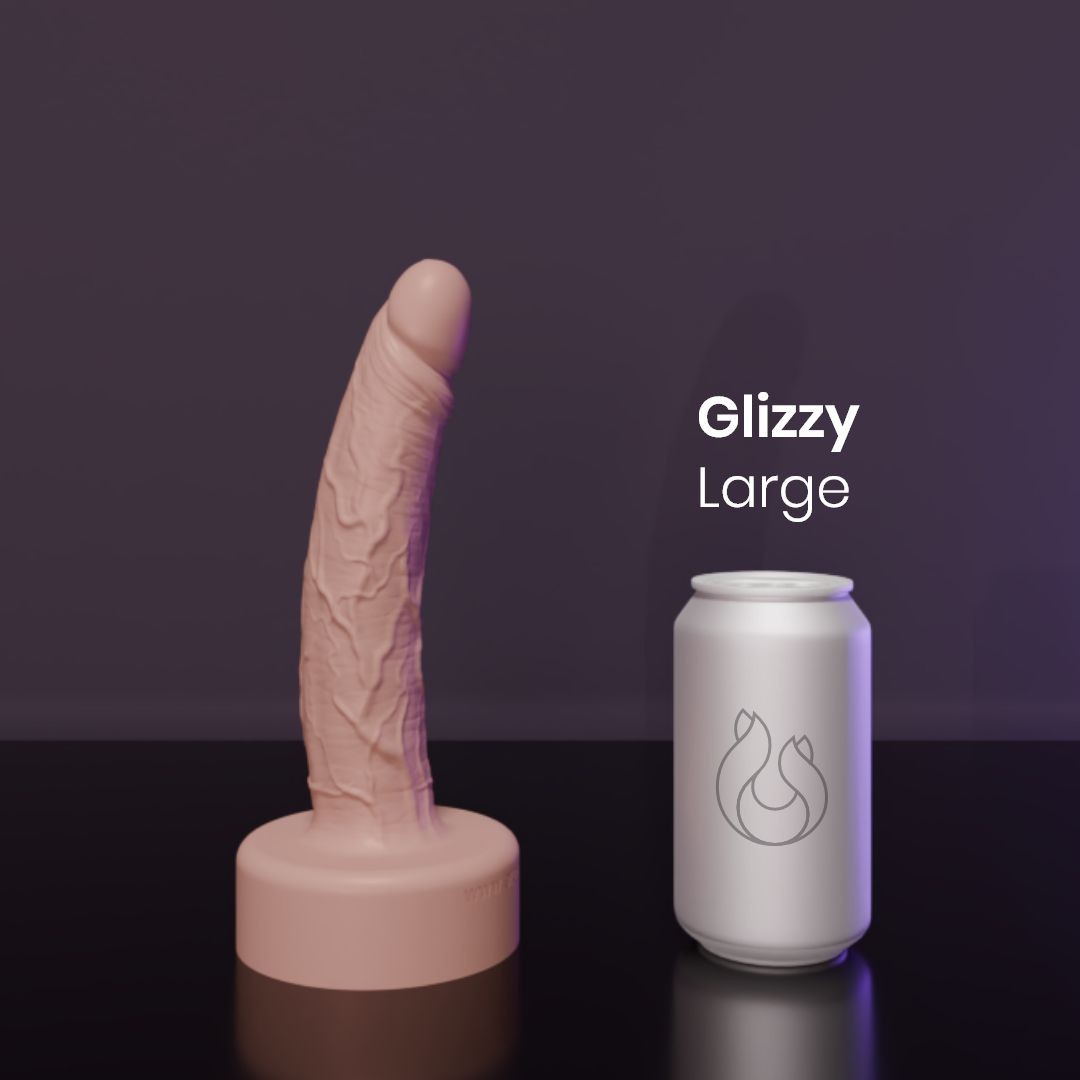 Erotixxx Toys Glizzy Dildo Pale Flesh 75% L