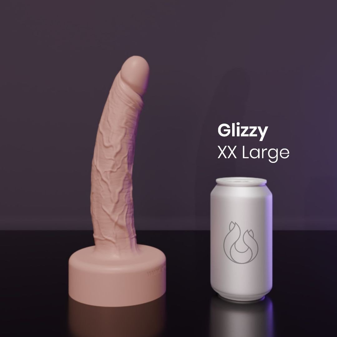 Erotixxx Toys Glizzy Dildo Pale Flesh 75% XL