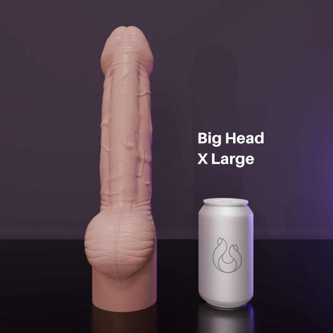 Dildo Erotixxx Toys Big Head Warm Flesh 40% XL