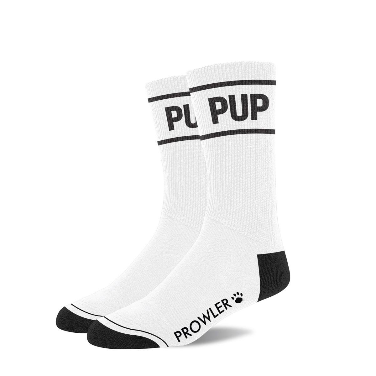 Prowler Red Pup Socks White