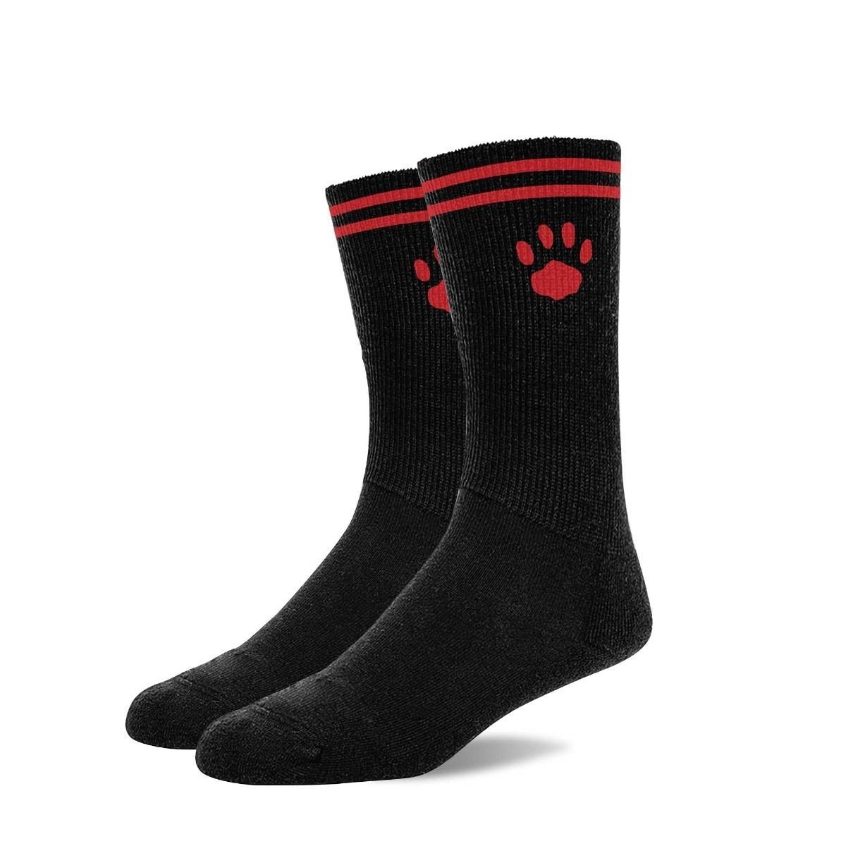 Prowler Red Crew Socks Black