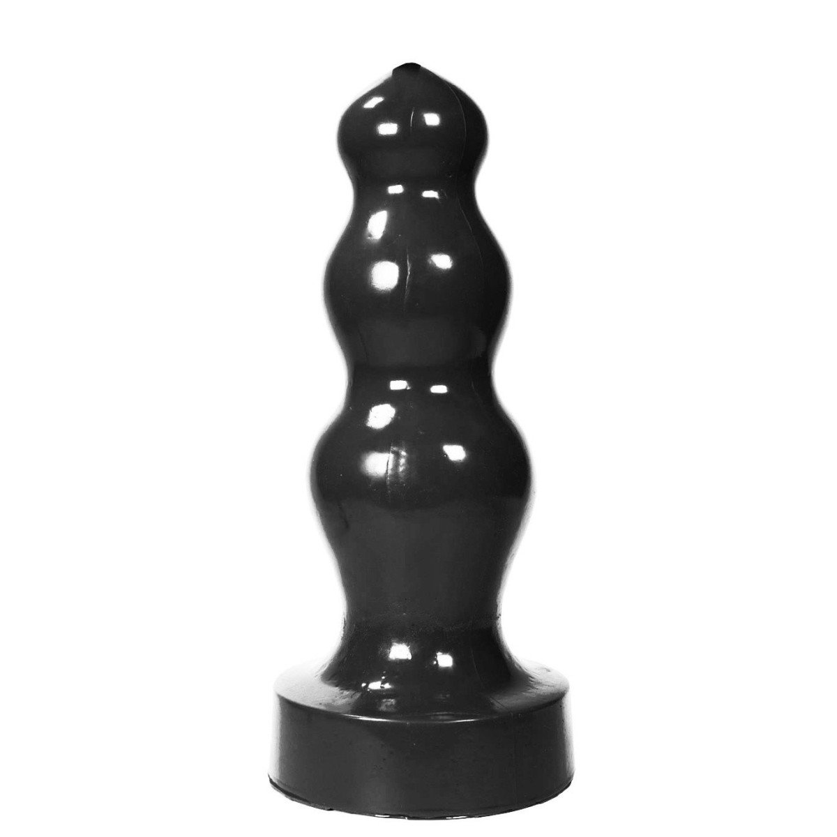 All Black AB56, černý anální kolík 39 x 8–12,5 cm