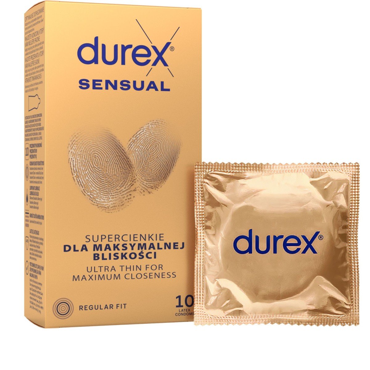 Kondómy Durex Sensual 10 ks