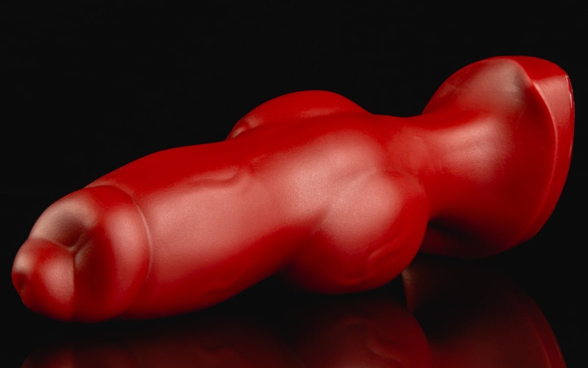 Dildo Weredog Dagger Crimson extra veľké