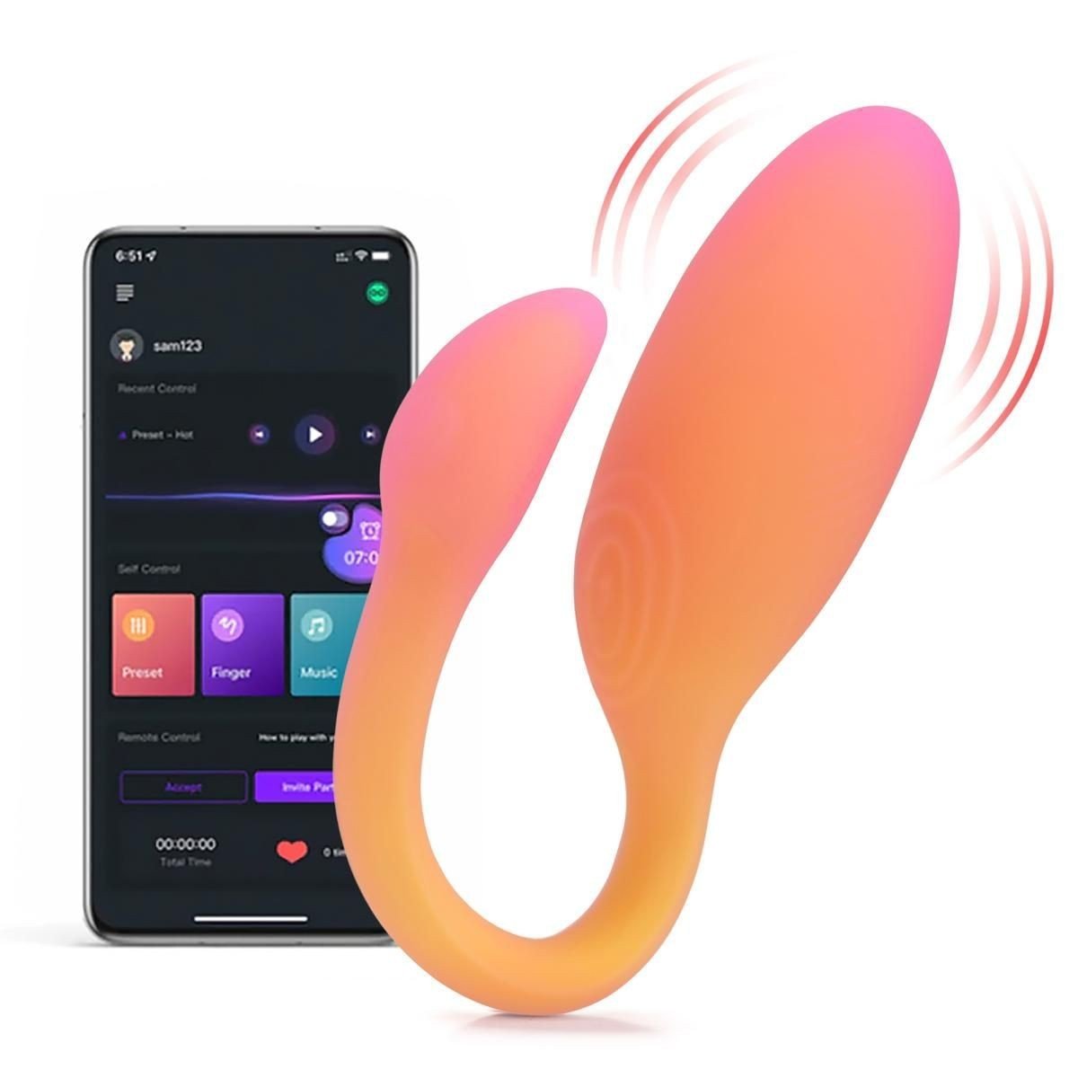 Magic Motion Flamingo Max Vibrating Egg Orange